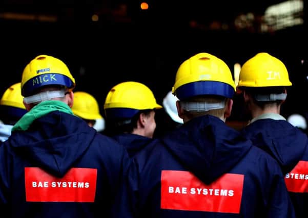 Hundreds of jobs at BAE sites on the Clyde are under threat say unions after navy orders delayed. Picture: Getty Images
