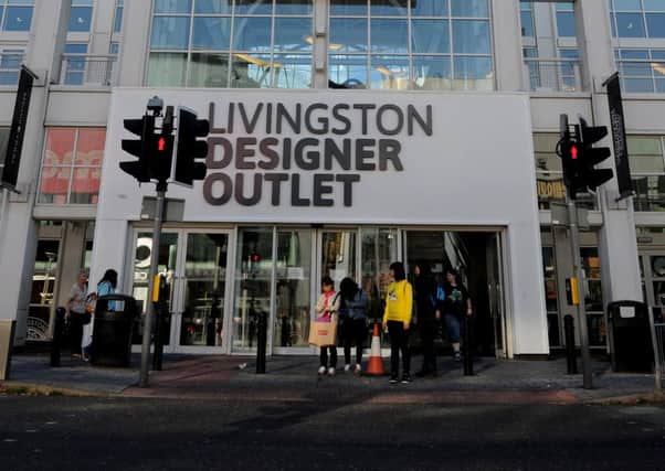 The incident took place at Livingston Designer Outlet. Picture: Lisa Ferguson