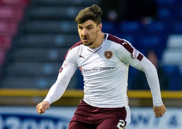 Callum Paterson says aiming for the top six was a 'safe' target for Hearts this season. Photograph: Ross Parker/SNS