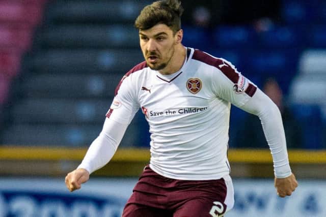 Callum Paterson says aiming for the top six was a 'safe' target for Hearts this season. Photograph: Ross Parker/SNS