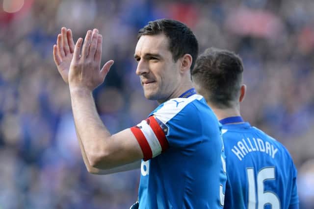 10/04/16 PETROFAC TRAINING CUP FINAL 
 RANGERS v PETERHEAD (4-0) 
 HAMPDEN - GLASGOW 
 Rangers' Lee Wallace