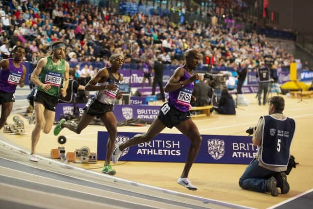 The event will be held at the Emirates Arena, where Mo Farah won the mens 3000m at the IndoorÂ Grand Prix earlier this year. Picture: John Devlin