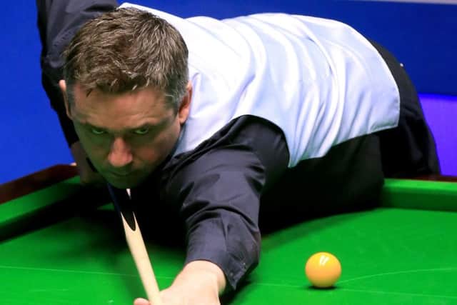 Alan McManus came from behind to beat Ali Carter at the Crucible. Picture: Tim Goode/PA Wire