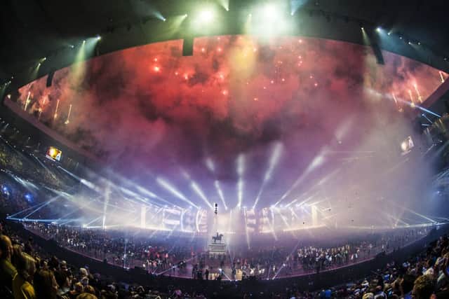 Fireworks at the opening ceremony of the Glasgow 2014 Commonwealth Games at Celtic Park, Glasgow. Picture: Jane Barlow