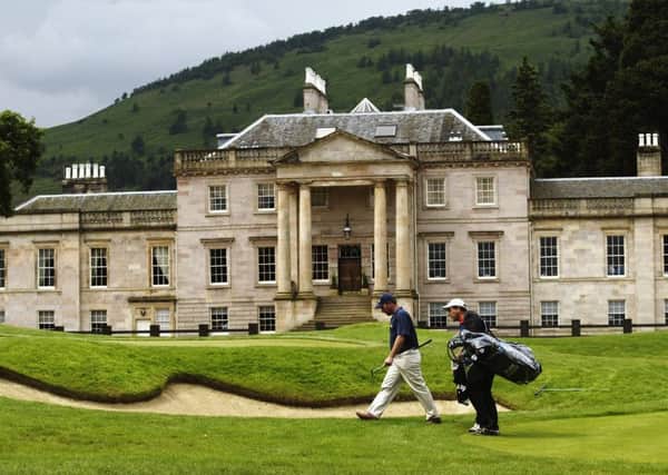 Rossdhu House is the opulent clubhouse at the Loch Lomond Golf Club, said to be the Augusta of Scotland. Picture: Getty