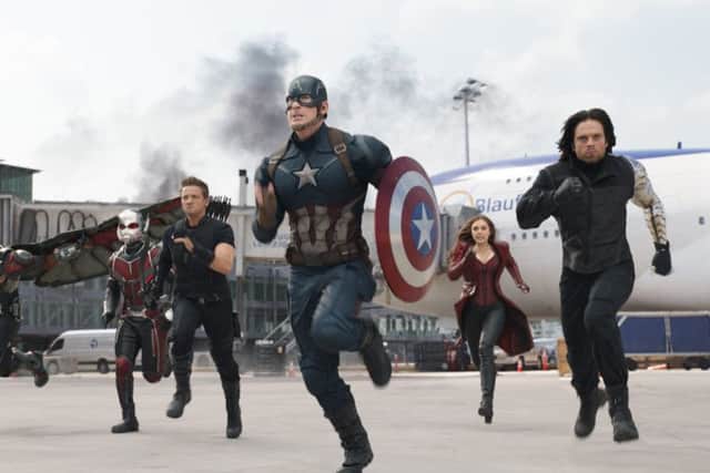 A still from Captain America: Civil War