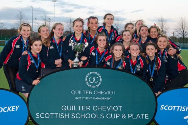 Mary Erskine School defeated Craigholme 3-2 in the Open Girls final. Picture: Duncan Gray.
