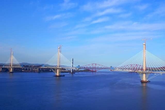 The new Queensferry Crossing. Picture: Airborne Lens/Vimeo