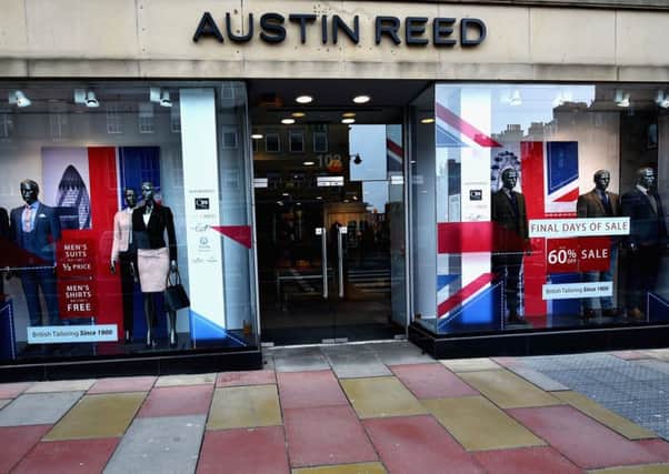 Austin Reed's store on Edinburgh's George Street. Picture: Jeff J Mitchell/Getty Images