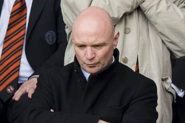 Dundee United chairman Stephen Thompson during Saturday's loss to Hamilton. Picture: SNS