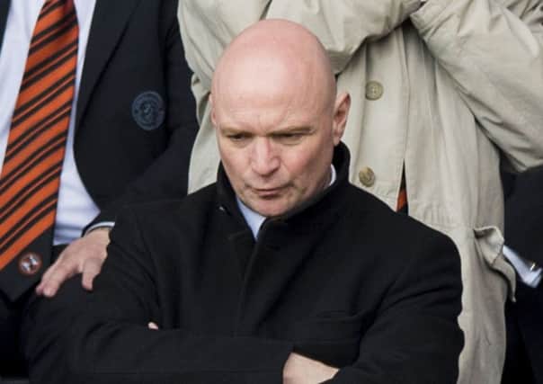 Dundee United chairman Stephen Thompson during Saturday's loss to Hamilton. Picture: SNS