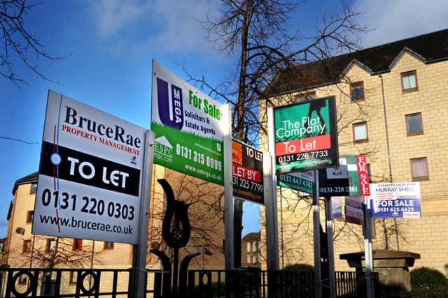 The number of properties sold in Scotland has increased in the first quarter of this year Picture: Jane Barlow