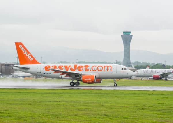 The man was aboard and Easyjet flight when the alleged incident occured Picture: Ian Georgeson