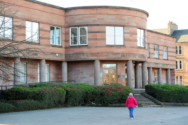 The case was heard at Falkirk Sheriff Court. Picture: John Devlin