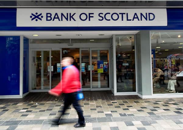 Lloyds, owner of the Bank of Scotland brand, saw its first-quarter profits fall 6%. Picture: John Devlin