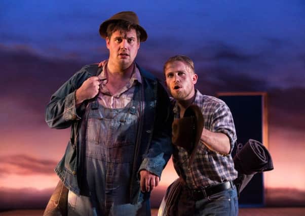 Kristian Phillips as Lennie and William Rodell as George. Picture: Contributed