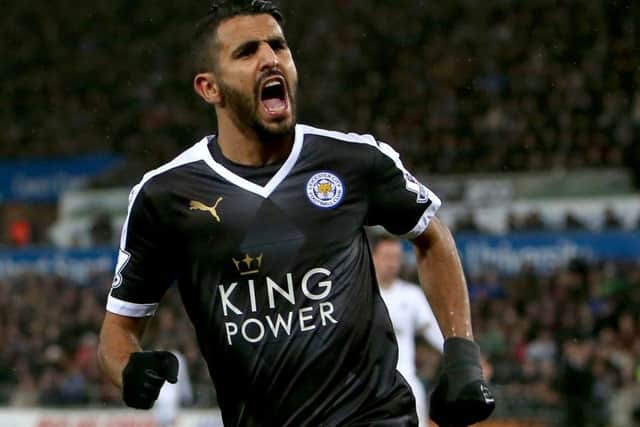 Riyad Mahrez, voted Player of the Year, is on the verge of winning the Premier League crown. Picture: AFP/Getty