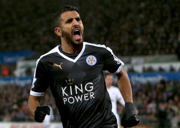 Riyad Mahrez, voted Player of the Year, is on the verge of winning the Premier League crown. Picture: AFP/Getty