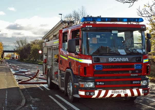 Three fire engines were on the site of the fire