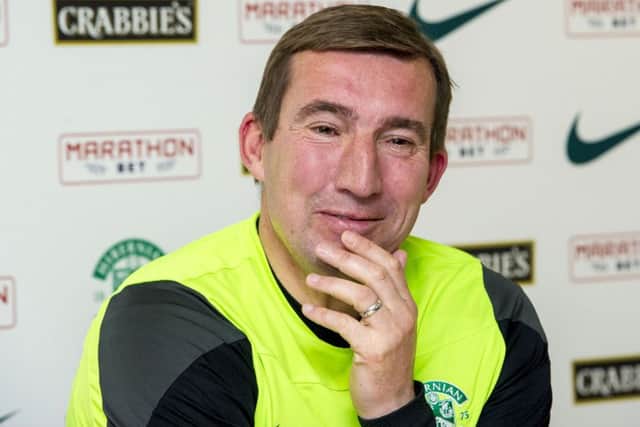 Alan Stubbs believes Hibs have exceeded expectations this season. Picture: SNS.