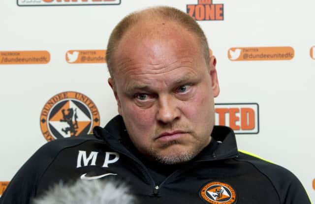 Dundee United manager Mixu  Paatelainen knows his position is under threat. Picture: Paul Devlin/SNS