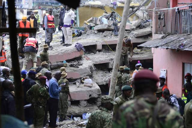 Torrential rainstorms in the Kenyan capital have left at least 14 people dead Picture: AFP PHOTO / JOHN MUCHACHA