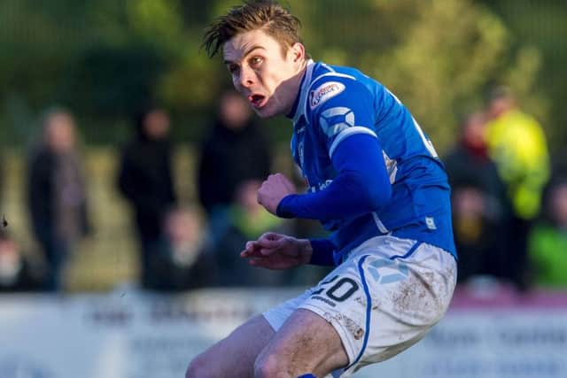 Mark McGuigan scored Stranraer's winner against Cowdenbeath. Picture: Craig Foy/SNS