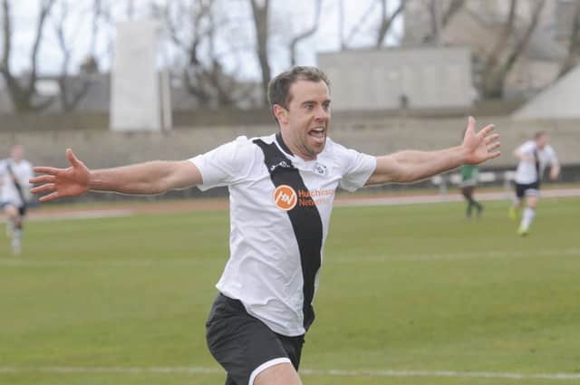 Edinburgh City's Dougie Gair will face East Stirlingshire in the League 2 play-off final. Picture: Greg Macvean