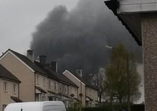 A major fire has broken out at Stobhill Hospital. Picture: Julie Bey