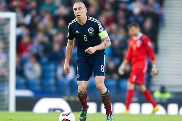 Scott Brown in action for Scotland. Picture: John Devlin