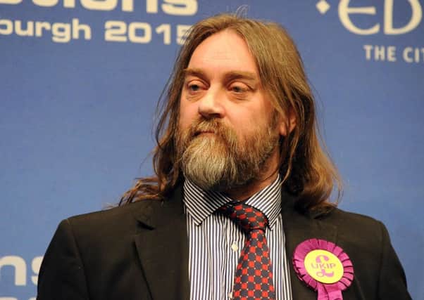 UKIP Alan Melville has warned that the Scottish branch is "on the brink of civil war" Picture: Lisa Ferguson