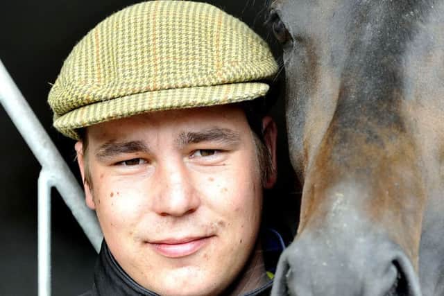 Keith Dalgleigh saddles Clem Fandango at Catterick. Picture: Lindsay Addison