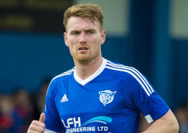Striker Rory McAllister is suspended for Peterhead. Picture: Alan Harvey/SNS