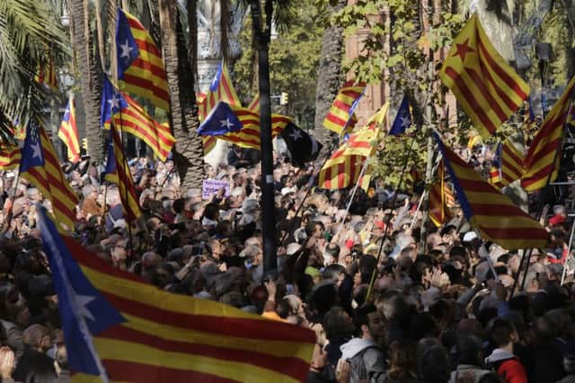The 2014 referendum saw a Catalonia-style groundswell of support for independence which has not gone away. Picture: Getty Images