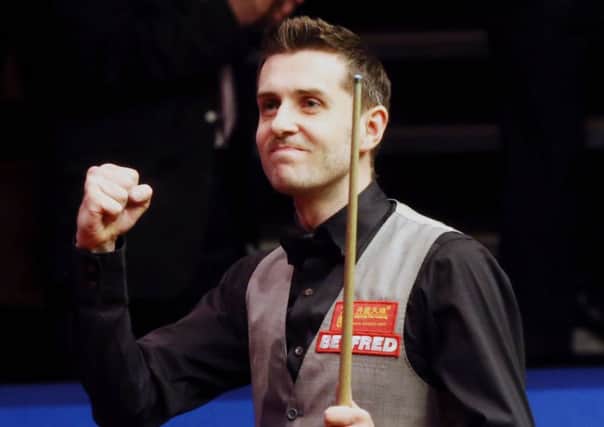 Mark Selby celebrates beating Ding Junhui in the final. Picture:: Mike Egerton/PA Wire
