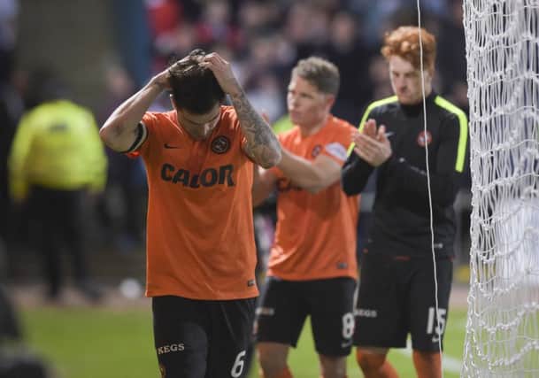 A dejected Paul Paton at full time. Picture: SNS