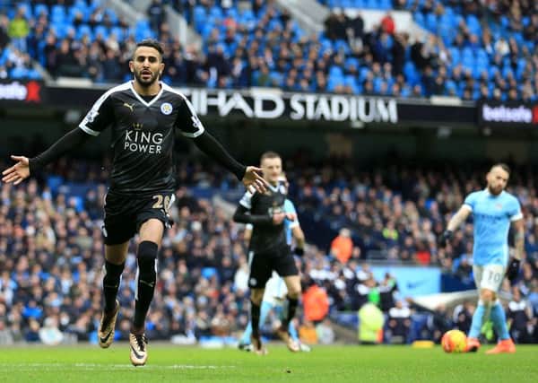 Leicester City's Riyad Mahrez and Jamie Vardy have been the architects of this year's Premier League victory. Picture: Nigel French/PA Wire.