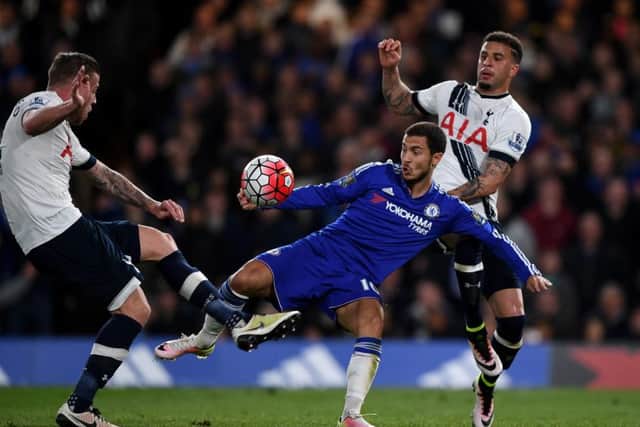 Eden Hazard - Leicester's hero after grabbing a late equaliser against Spurs. Picture: AFP/Getty