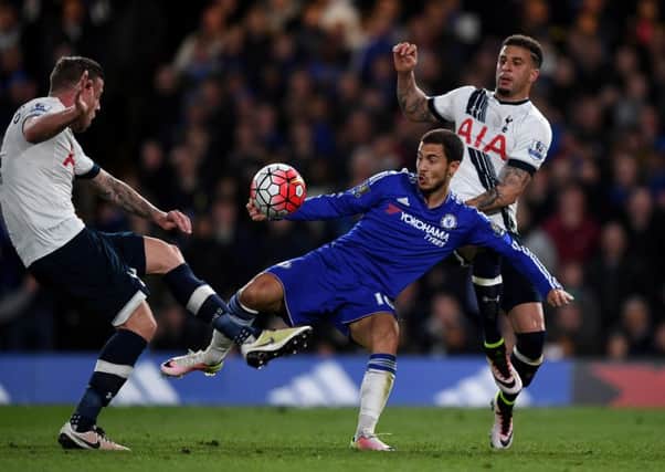 Eden Hazard - Leicester's hero after grabbing a late equaliser against Spurs. Picture: AFP/Getty