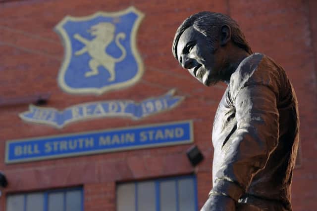 John Greig statue outside Ibrox. Picture: John Devlin