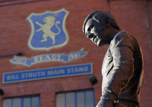 John Greig statue outside Ibrox. Picture: John Devlin