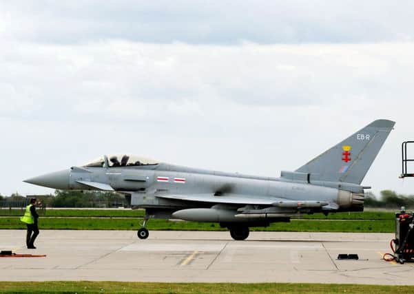 Houses shook in Yorkshire amid loud bangs as Typhoon jets were scrambled to an Air France passenger plane with a radio communication problems Picture: Rui Vieira/PA Wire