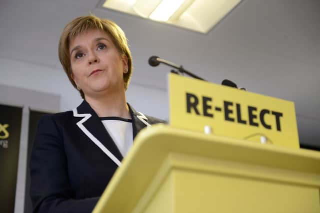 Nicola Sturgeon's party could win an outright majority from constituency votes alone. Picture: SWNS