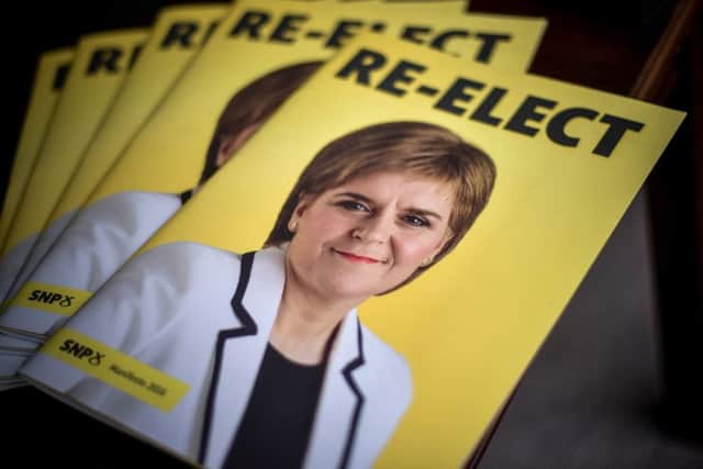 The SNP manifesto for the 2016 Scottish Parliament elections. Picture: Hemedia