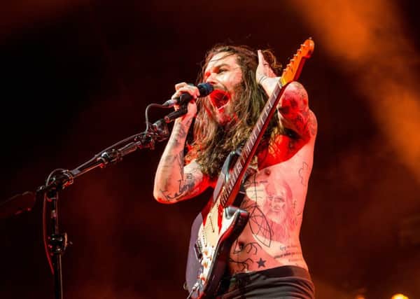 Biffy Clyro, led by lead singer Simon Neil, will face still competition from Iron Maiden and Enter Shikari amongst others. Picture: Ian Georgeson