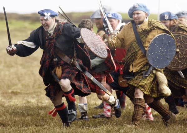 A re-enactment of a clan battle. Picture: Phil Wilkinson/TSPL