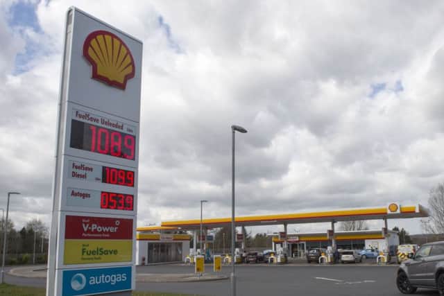Fuel prices may have edged up recently, but Shell saw its profits slide. Picture: Ian Rutherford