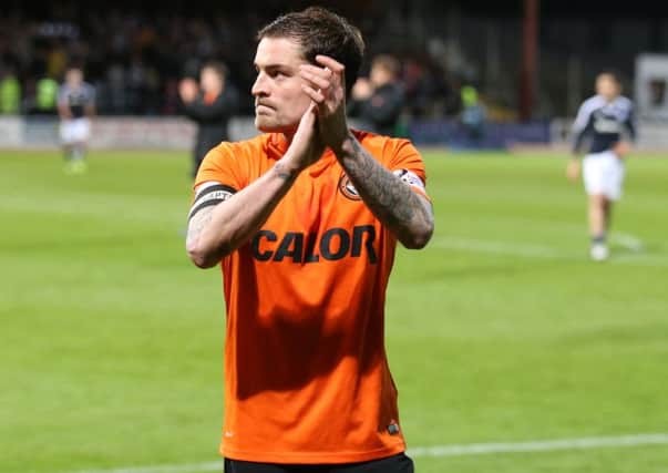 Dundee United's Paul Paton is one of the players who has been told to look for a new club, following Monday night's relegation-inducing defeat by Dundee FC. Picture: Andrew Milligan/PA Wire.