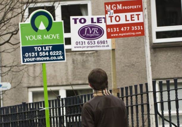 The average Scottish rent has increased by 4 per cent in one month, according to the study. Picture: Contributed