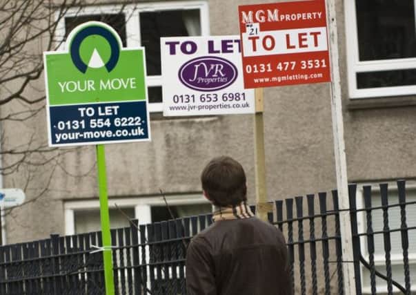 The average Scottish rent has increased by 4 per cent in one month, according to the study. Picture: Contributed